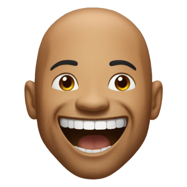 The rock holding laugh sticker