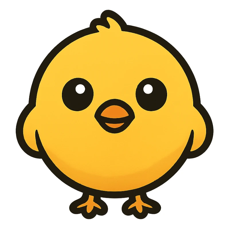 yellow chick emoji sticker