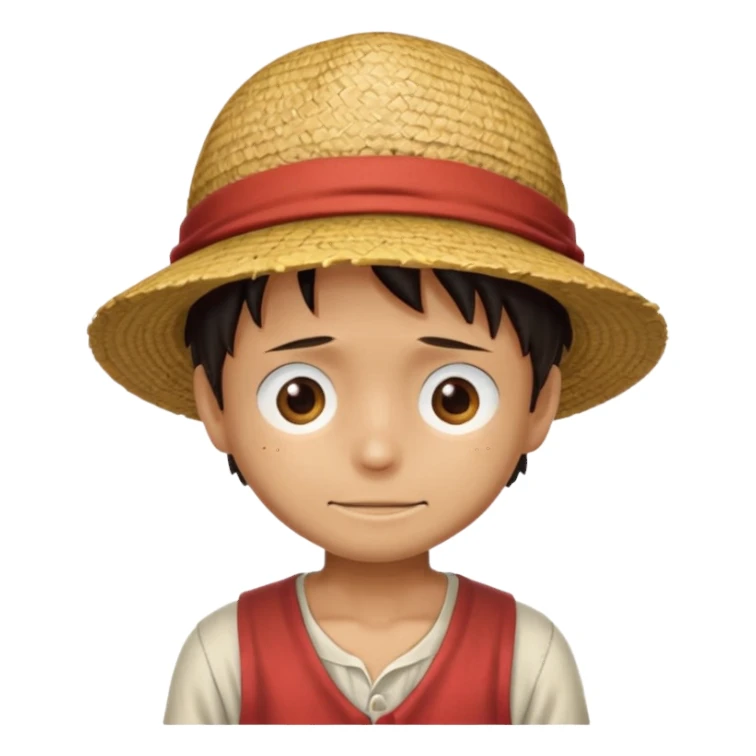 Luffy chapeau de paille que le chapeau sticker
