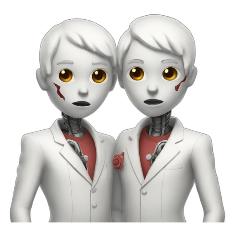 Atomic heart twins sticker
