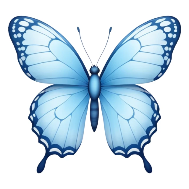 Baby blue butterfly  sticker