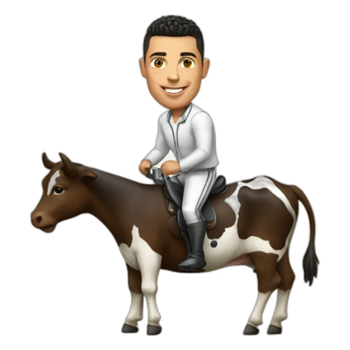 Ronaldo sur vache sticker