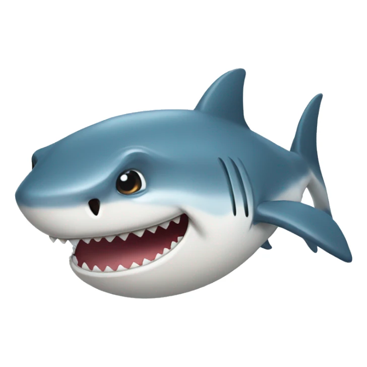 shark with bow sticker