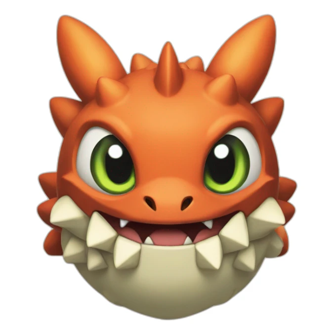 Dracofeu shyny pokémon sticker