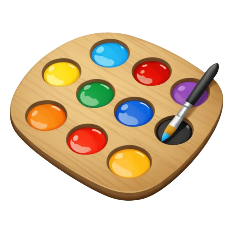 artist's palette sticker