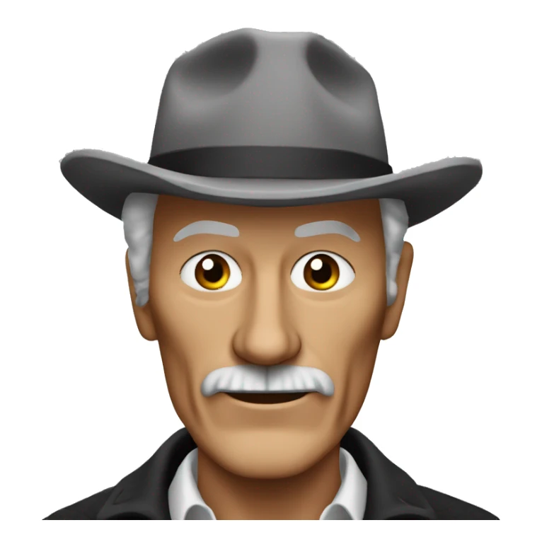 lee van cleef with cat ears sticker