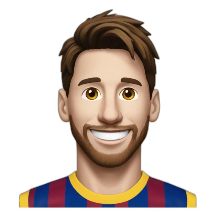 Lionel Messi happy sticker
