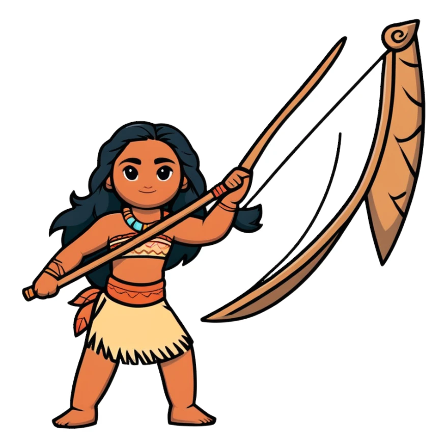 Moana from Disney sticker