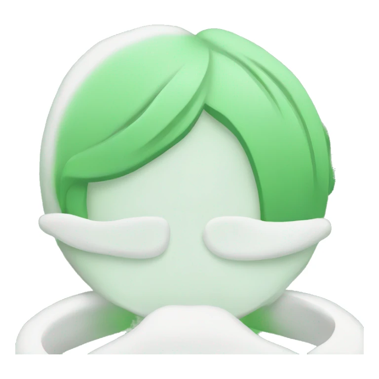 Green and white spa aesthetic  sticker
