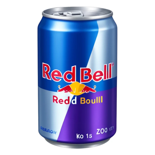 Kokos blåbär redbull sticker