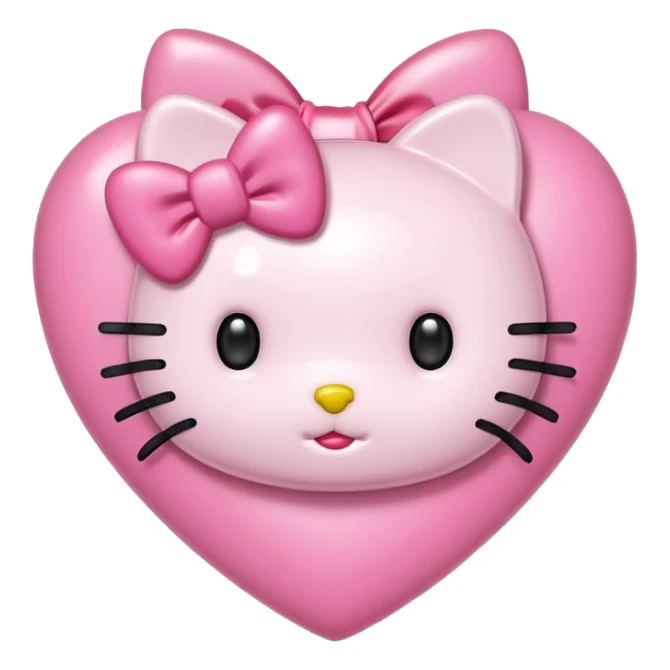 hello kitty heart sticker