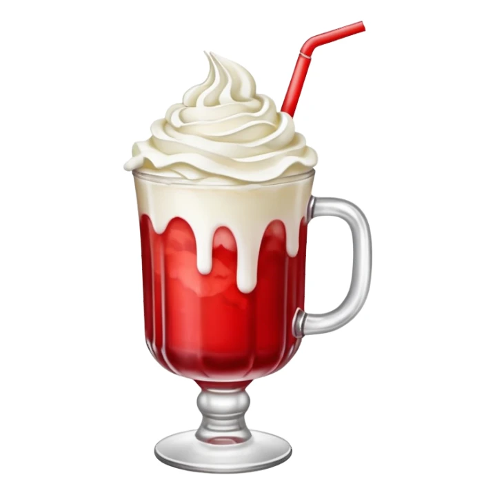 
Una bebida rossaude estar acá con nata sticker