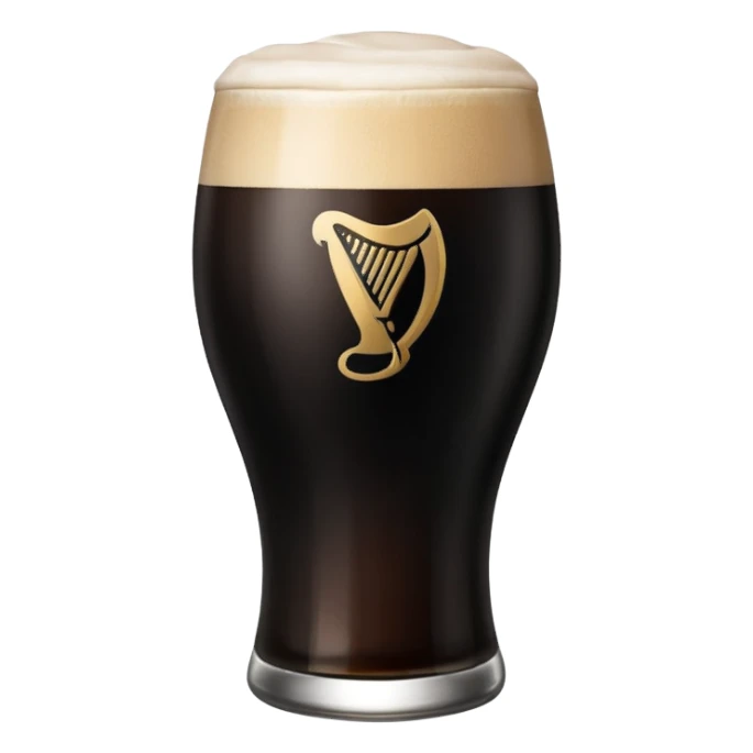 Guinness glass sticker