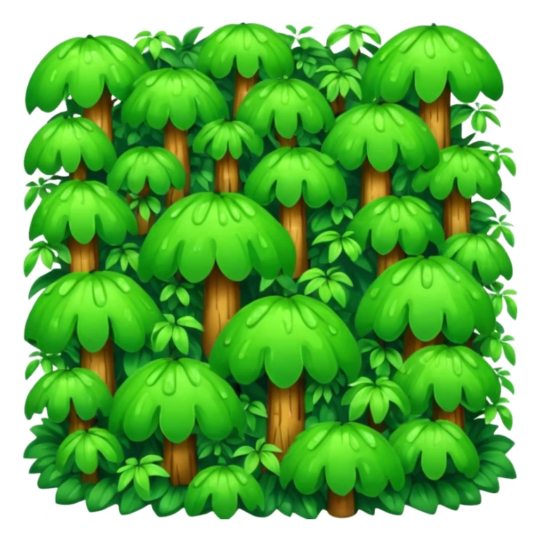 a forest were raining heavily i need a top view  sticker