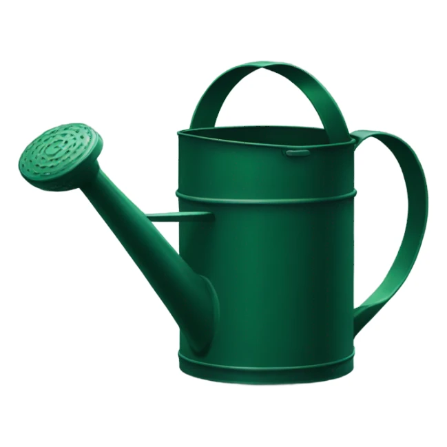 Dark green watering can sticker