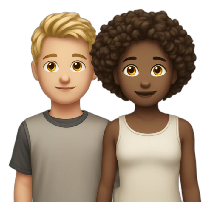 3 white siblings sticker