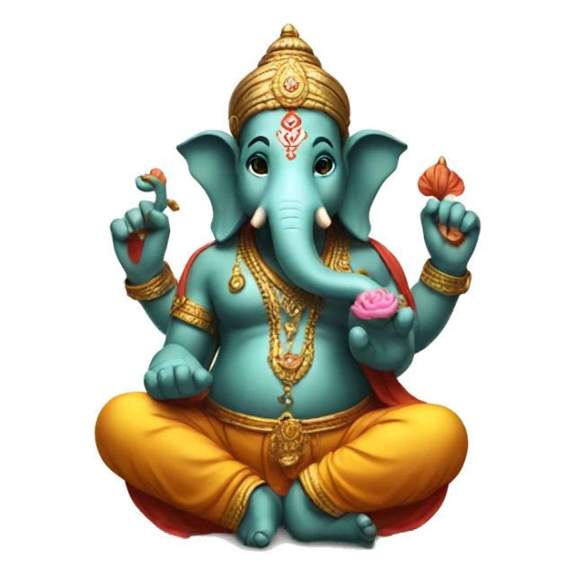 ganesha sitting emoji sticker
