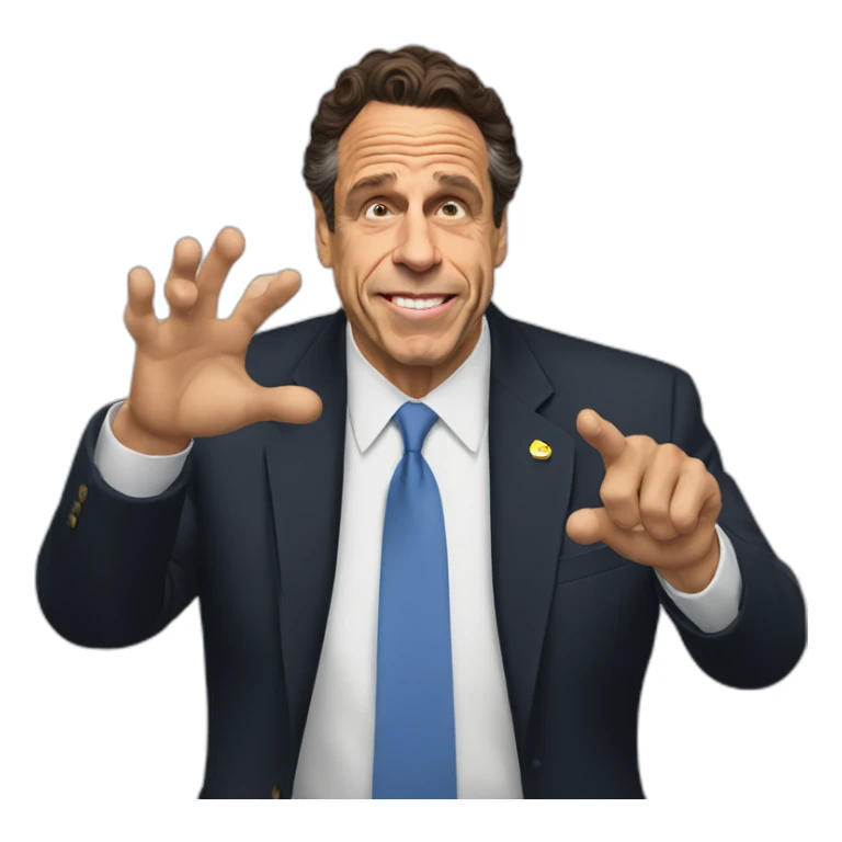 Andrew Cuomo flipping people off sticker