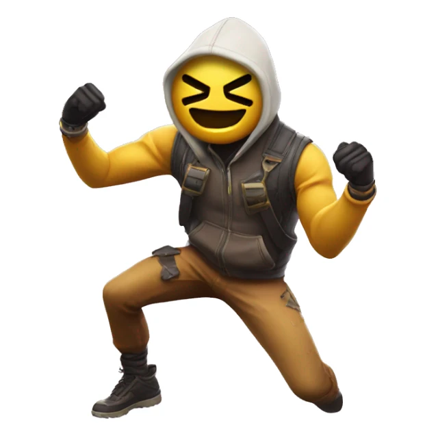 Hitting the griddy fortnite dance  sticker