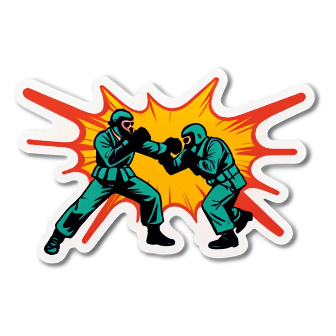 On sight fight sticker