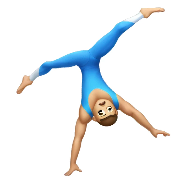 male acrobatic gymnast sticker