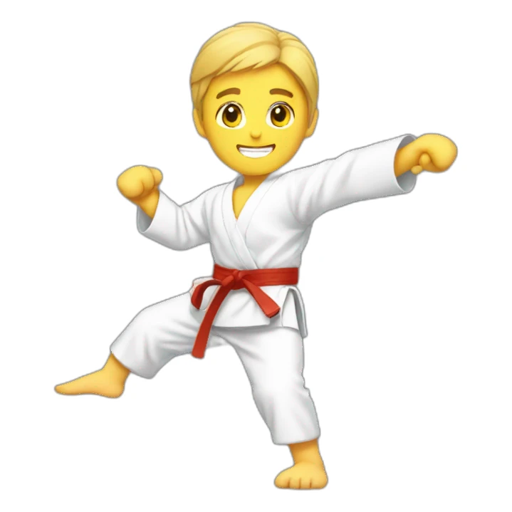 Karate Fighter sticker