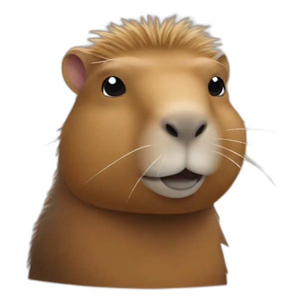capybara as rambo sticker