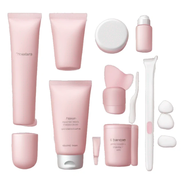 skin care Kit light pink sticker