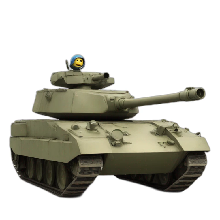 un chat sur un tank sticker