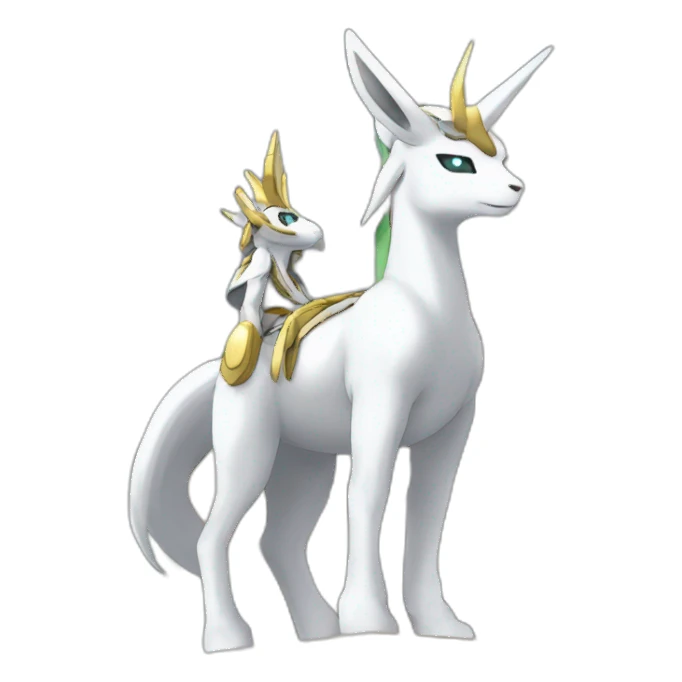 Arceus au dessus du temple de Sinnoh sticker