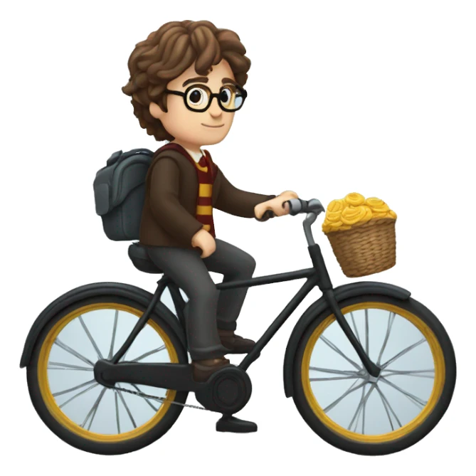 Harry potter sur un vélo  sticker