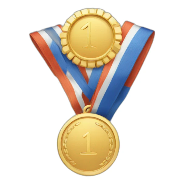 first place medal sticker