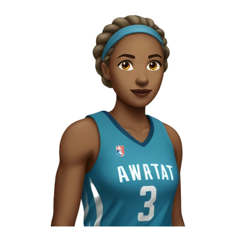 female basketball player sticker