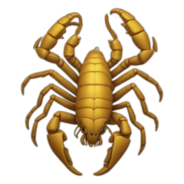 scorpion on lion’s head sticker