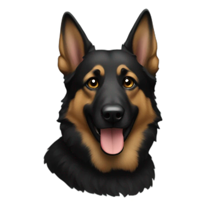 Berger allemand noir sticker