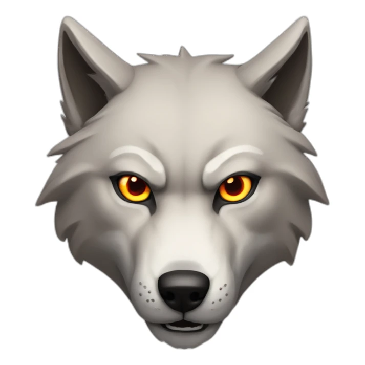 wolf-red-furious-fang sticker