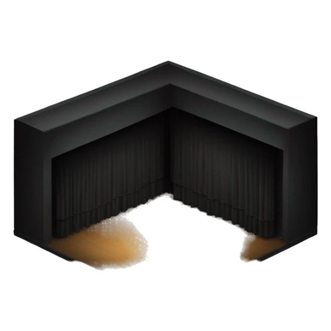 black box theatre stage sticker