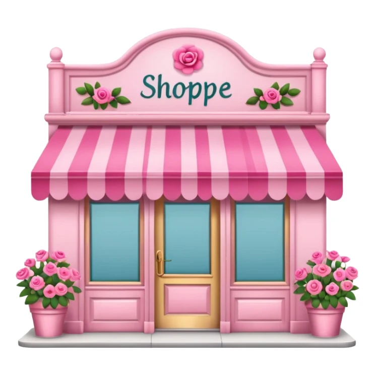 Shoppe rosa sticker