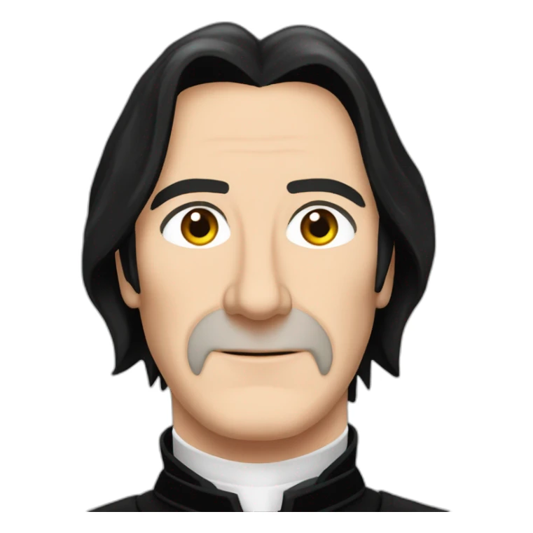 elegant severus snape alan rickman sticker