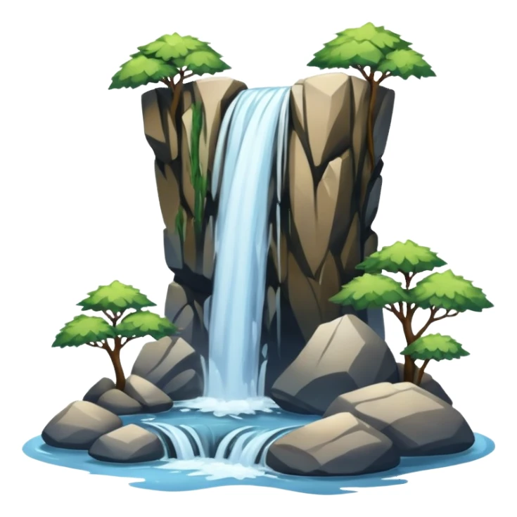 Waterfall sticker