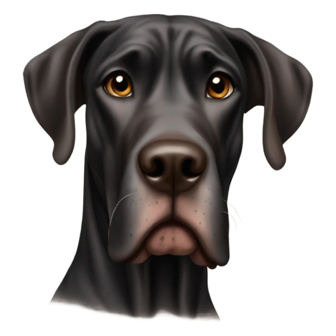 Black and brown Great dane sticker