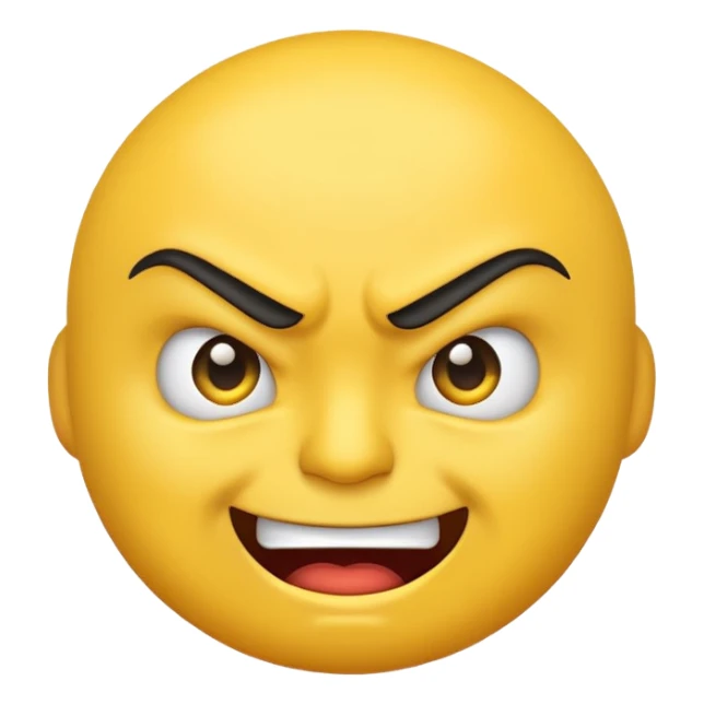 Angry smirk emoji google  sticker