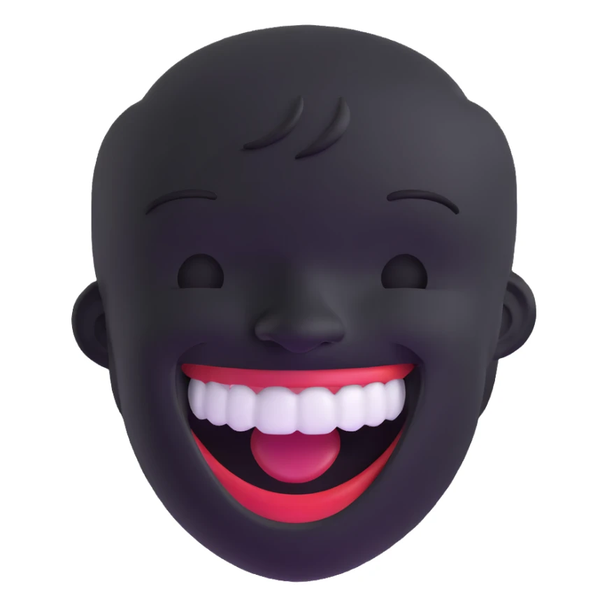 laughing face sticker