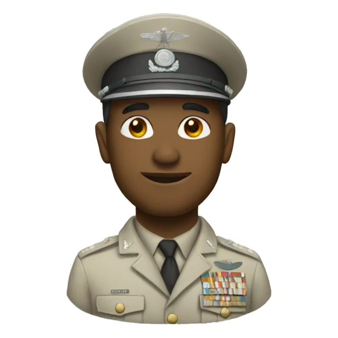 White army man sticker