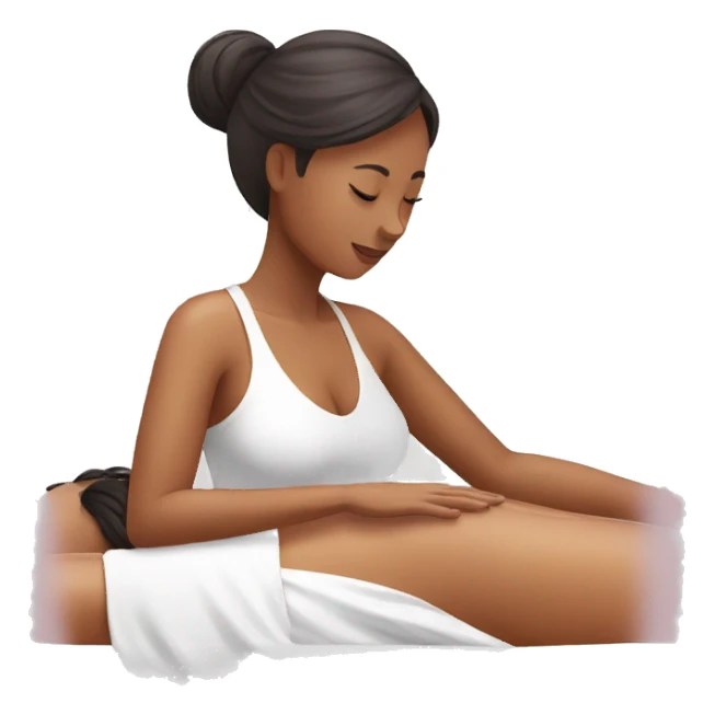 Women doing massage sticker