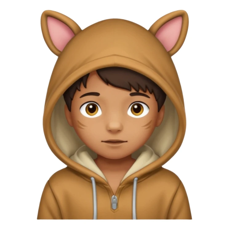 Animal Hoodie Kid sticker