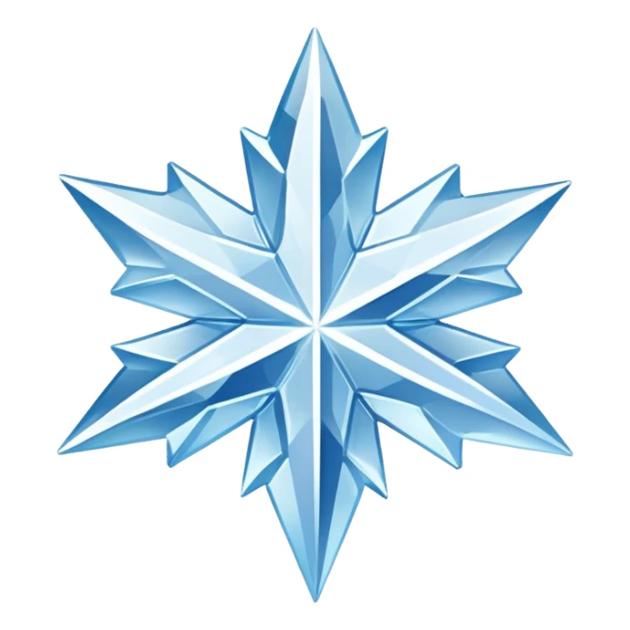 ice crystal sticker
