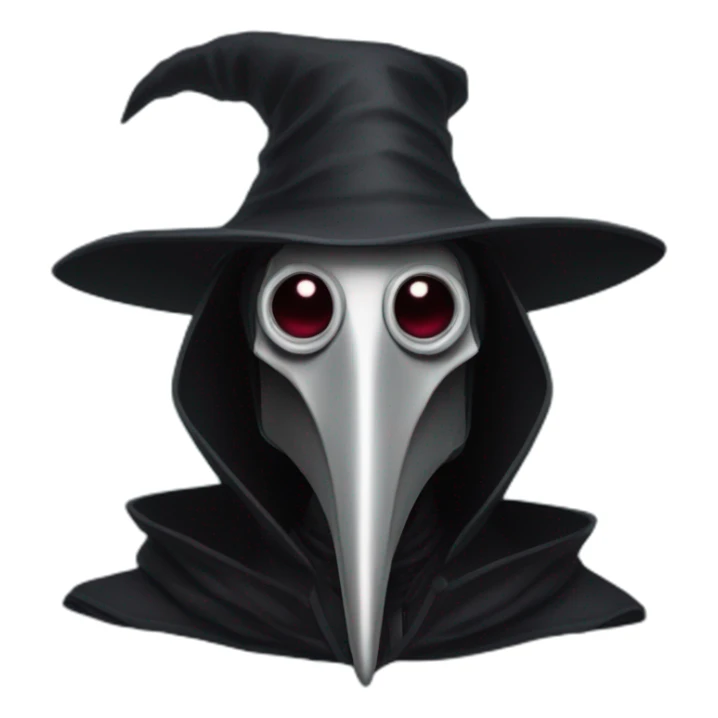 dark elf plague doctor sticker
