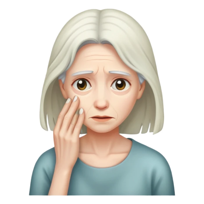 woman withering away sticker