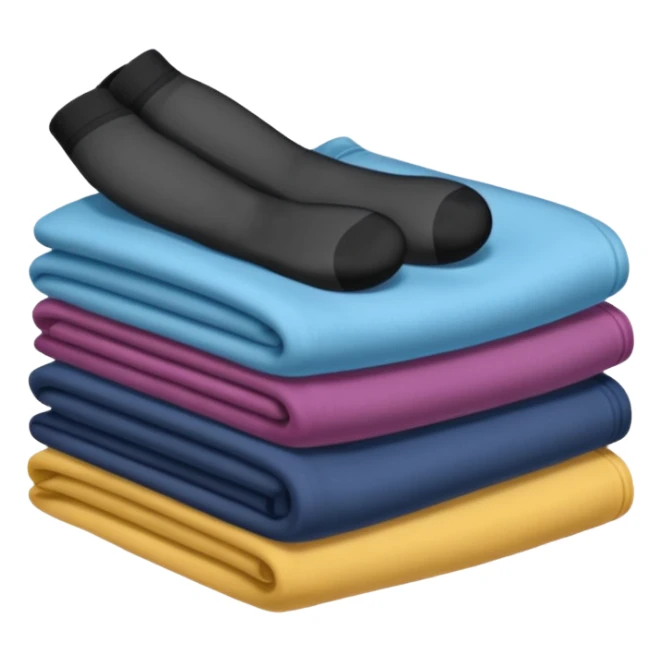 roupa dobrada meia calça sticker